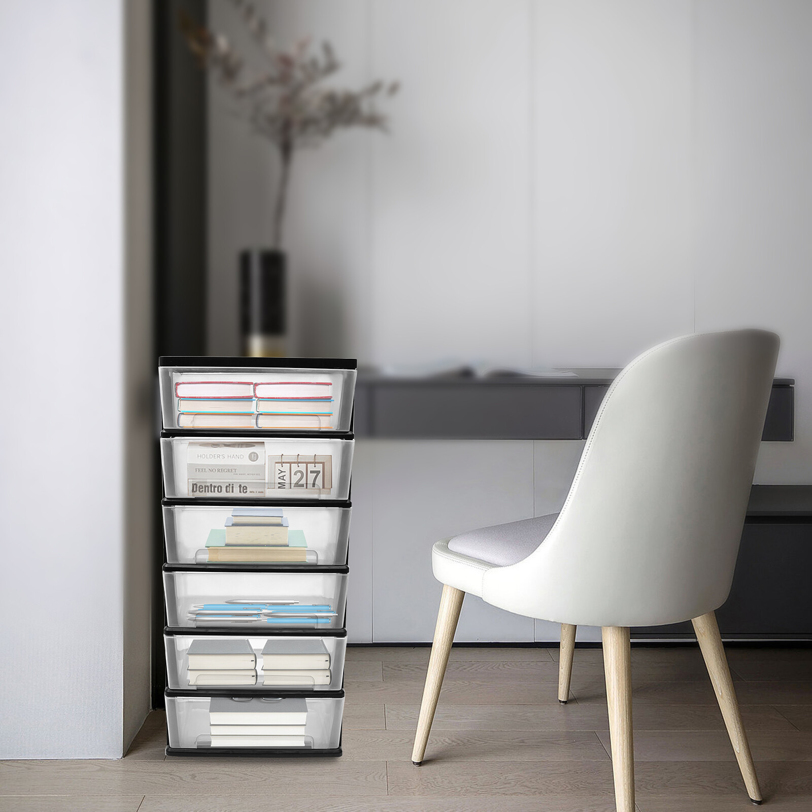 6 Rolling Storage Carts, Rolling Storage Cart, Storage Tower For Closet, Hallway