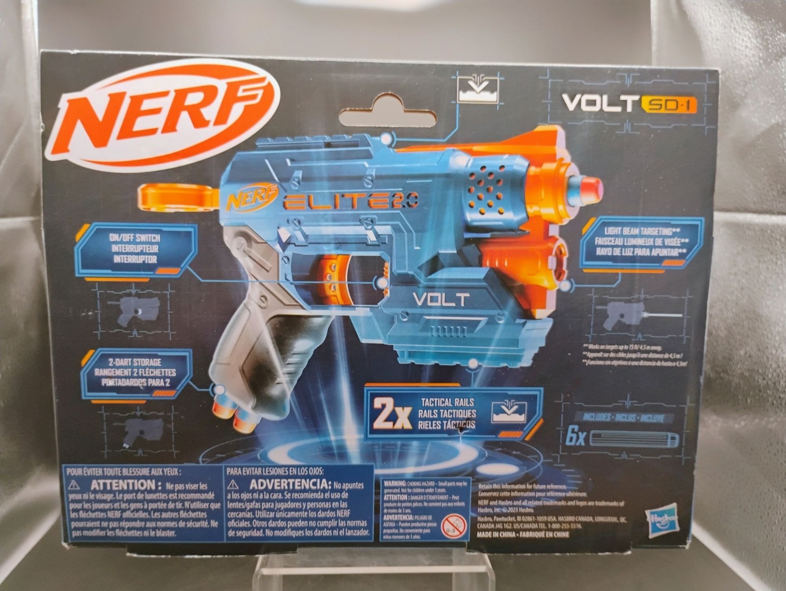 Nerf Elite 2.0 Volt SD-1 Foam Dart Blaster With 6 Darts