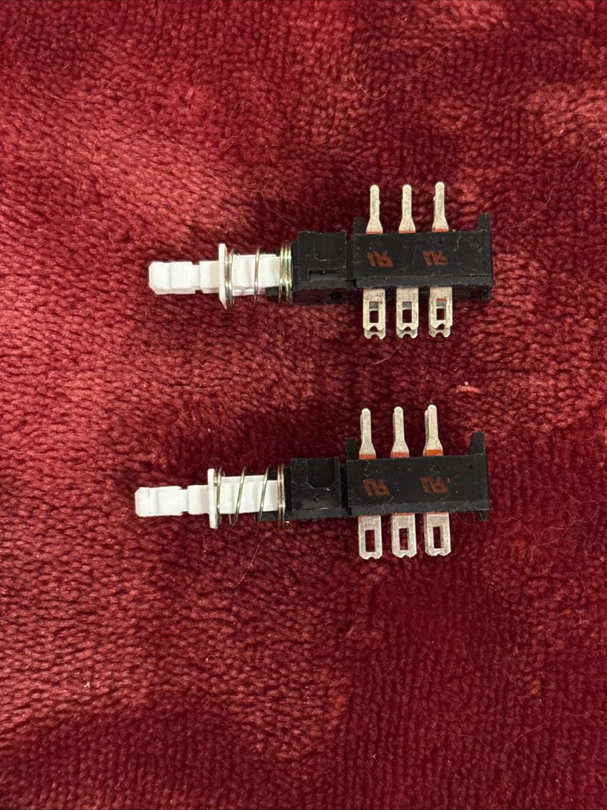 2 Push Button Switch, 2PDT Momentary, Toneluck, E-Switch, PBNN2A35AAG, Ham Radio