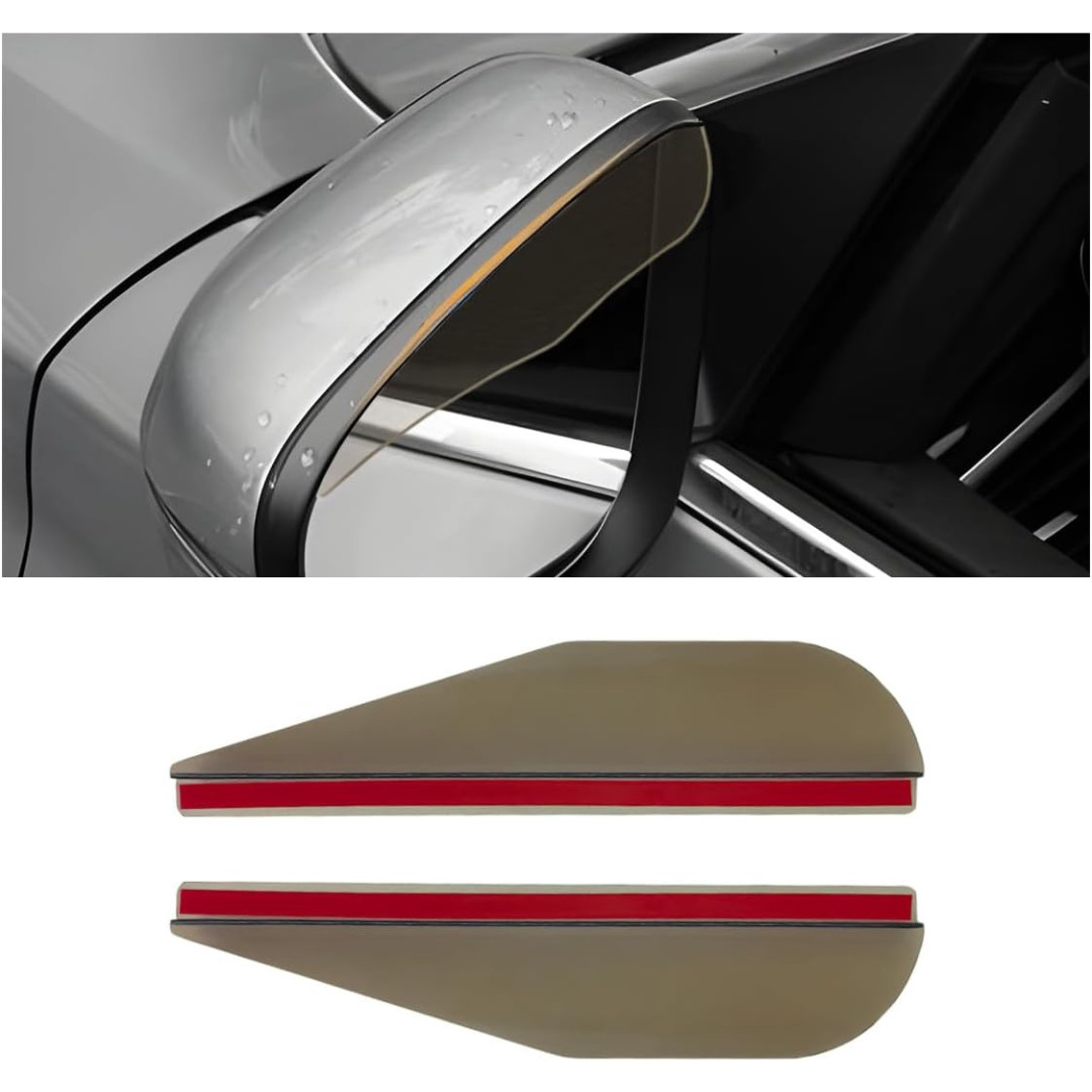 2PCS Car Mirror Rain Visor Eyebrow Waterproof Anti Rain Guard Universal