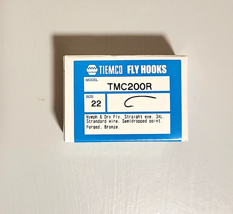 100 Tiemco Fly Tying Hooks, TMC 200R, Size 22, Fly Tying