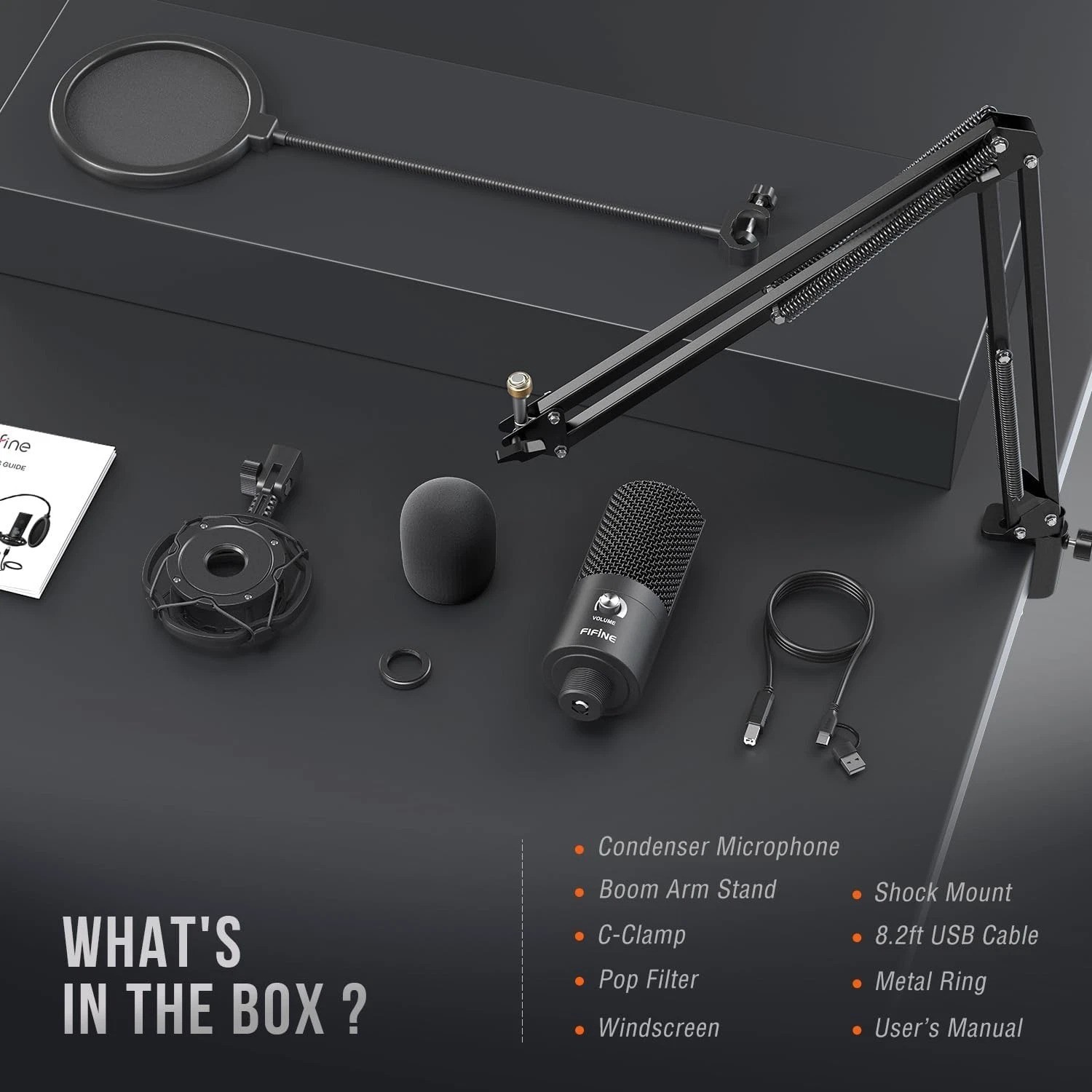 Ultimate USB Microphone Kit with Adjustable Boom Arm for Streaming & Podcasting