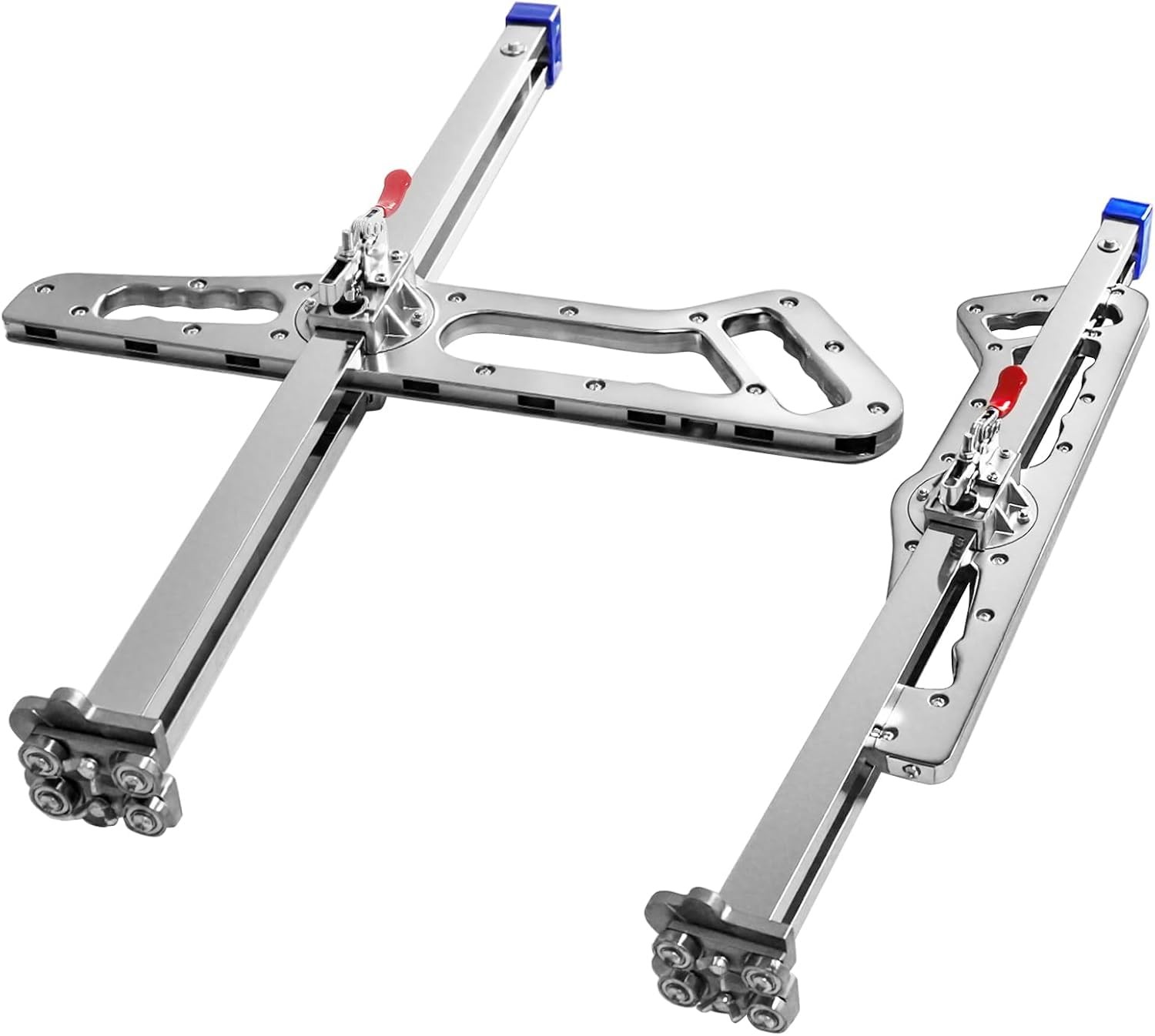 Foldable Drywall Cutting Tool, Hand Push Gypsum Cutter with Aluminum...
