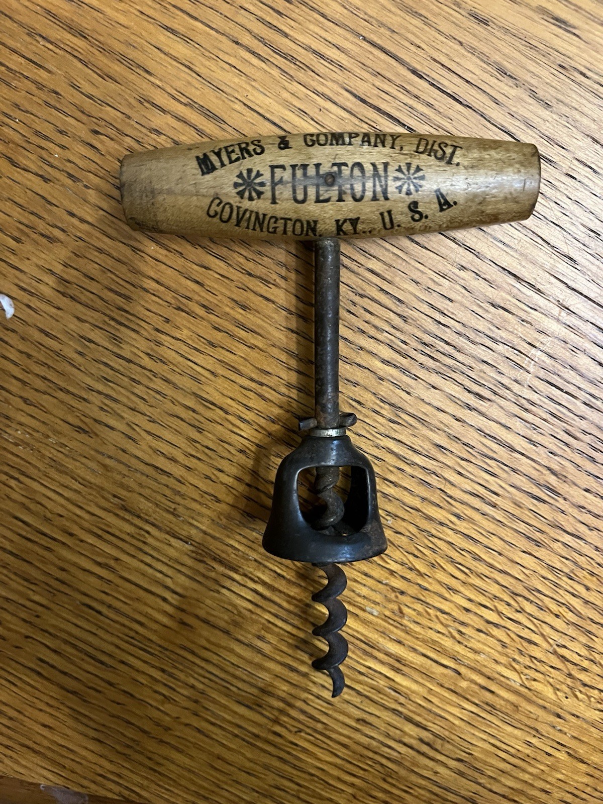 Early Vintage MYERS & Co. Distillery FULTON Bar Pub Bottle Opener Advertising