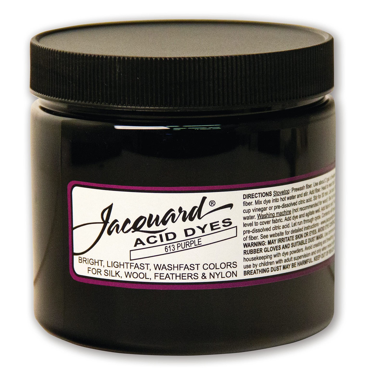 Jacquard Acid Dye for Wool, Silk and Other Protein Fibers, 8 Ounce Jar