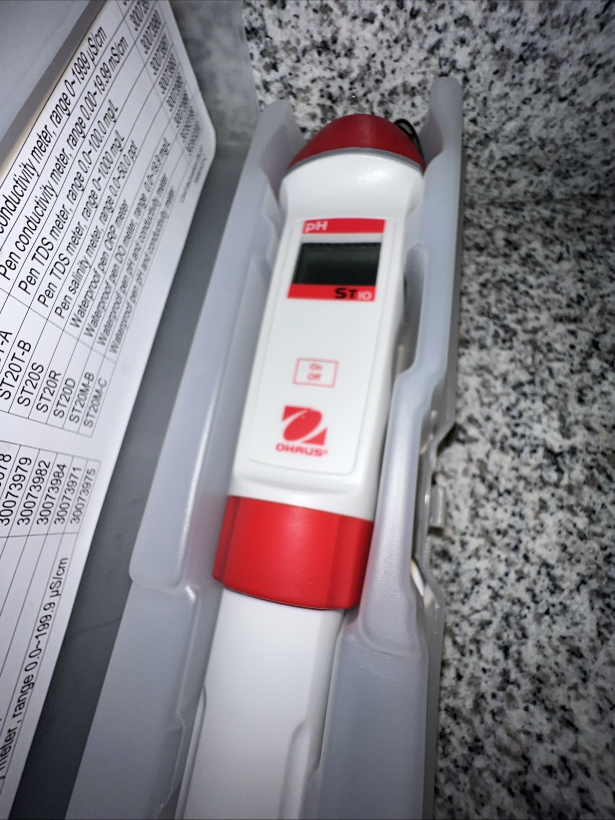 Ohaus St10 Orp Meter,Single Line Lcd