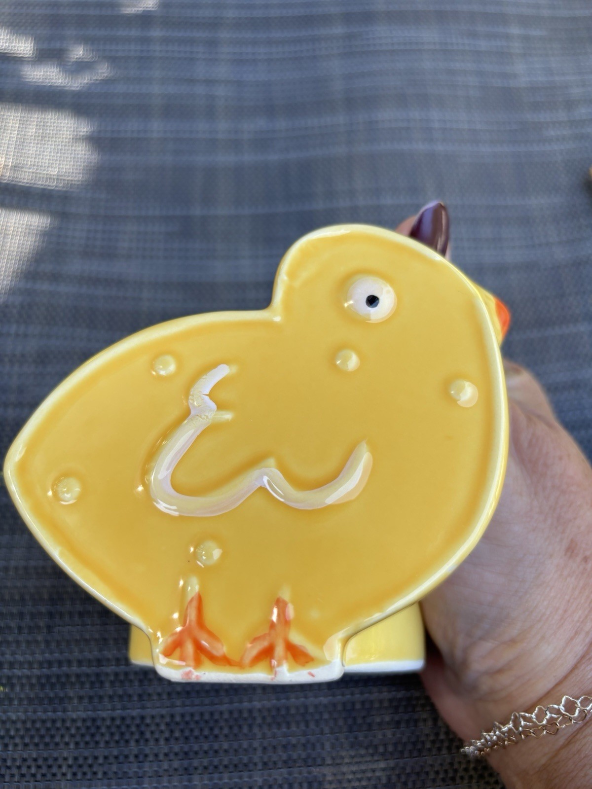 Ceramic Yellow Chick Planter