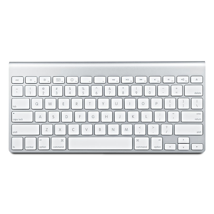 New Apple A1314 Wireless Bluetooth Keyboard (White/Silver)