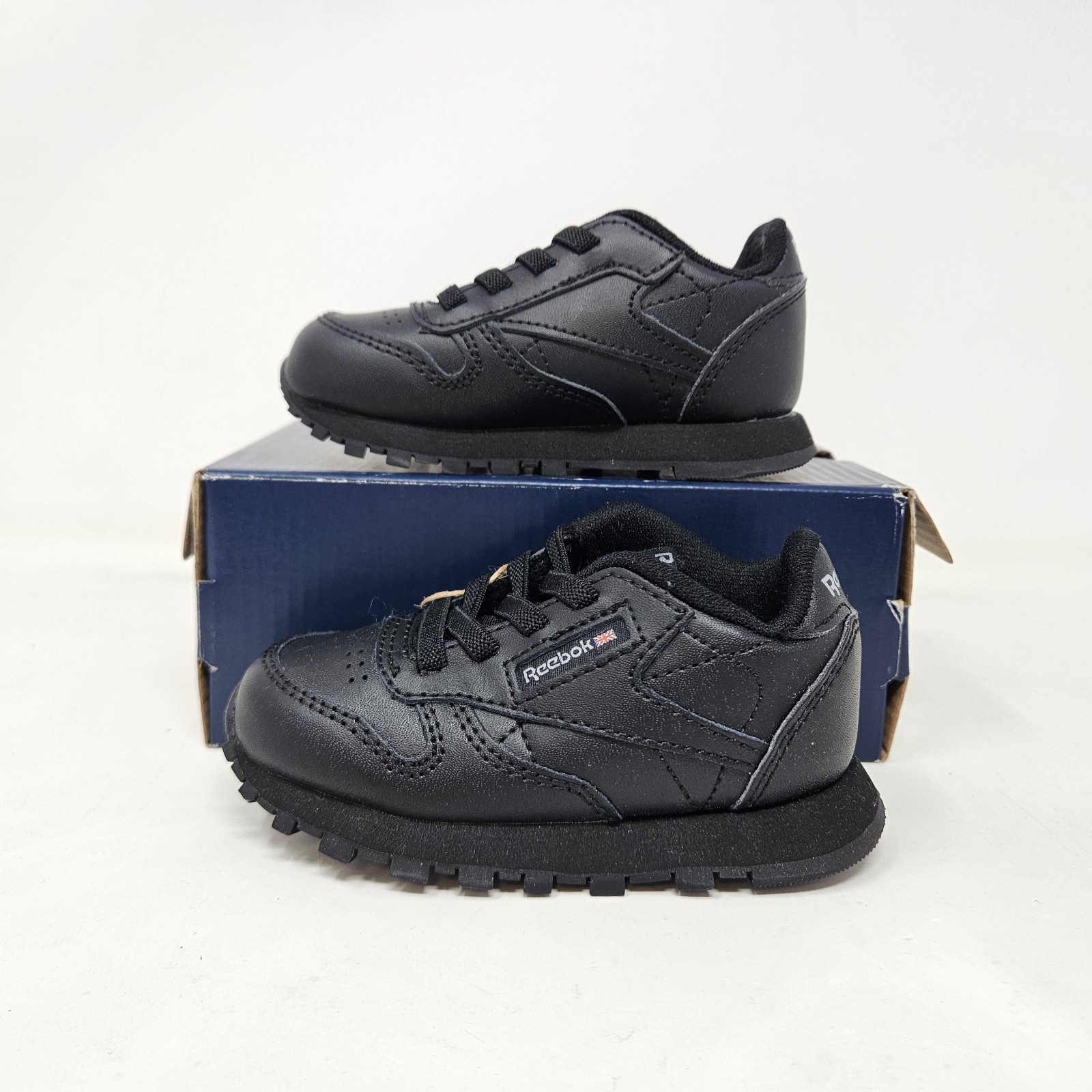Reebok Classic Leather Toddler 'Triple Black' / FZ2094 / Infant Size 5