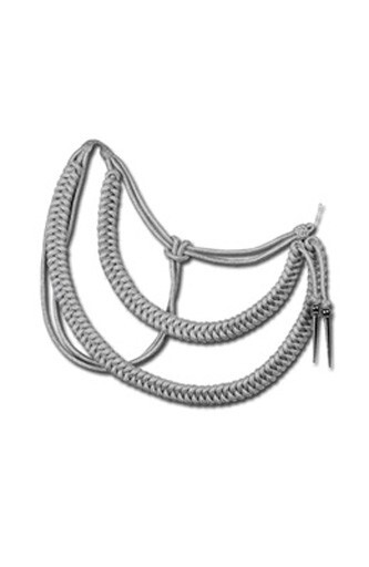 WWII German Officer Silver Dress Aiguillette