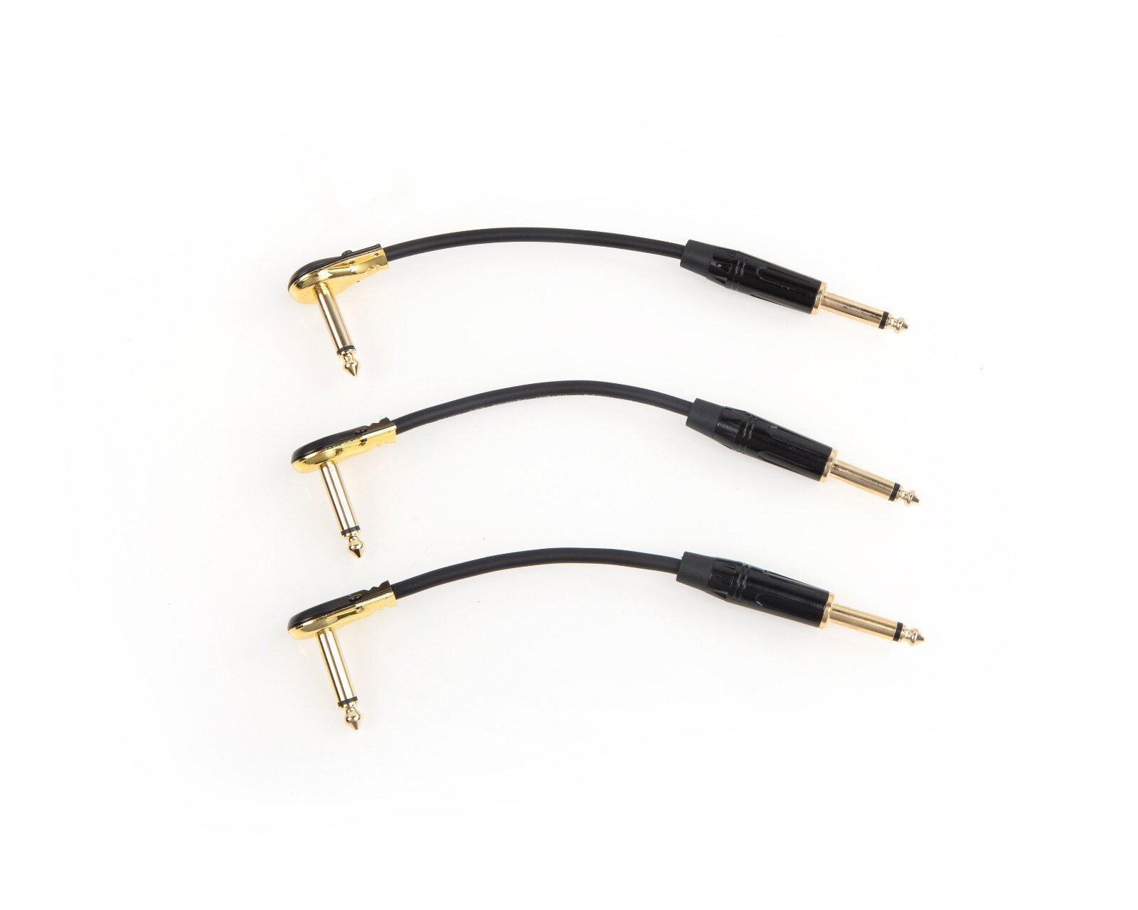 3-Pack Mogami 2314 Pedal Effects, single angle Patch cable