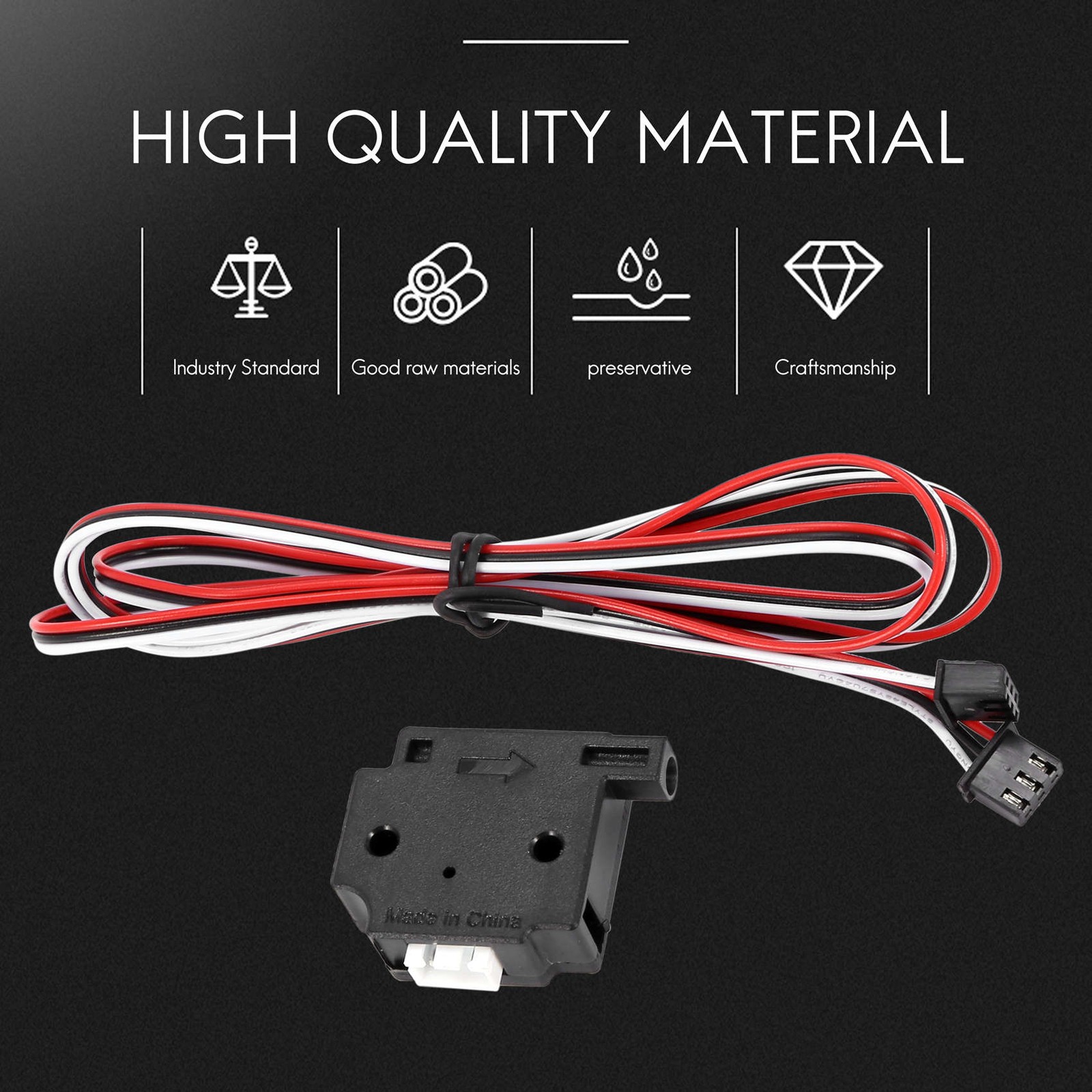 3D Printer Filament Detection Module with 1M Cable Run-Out Sensor Material8988