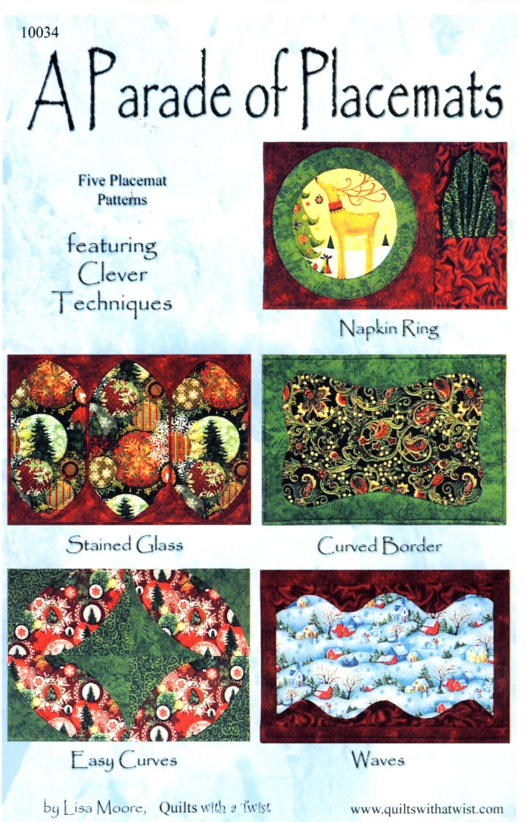 A PARADE OF PLACEMATS Sewing Quilt Pattern Packet 5 Patterns w Clever Techniques