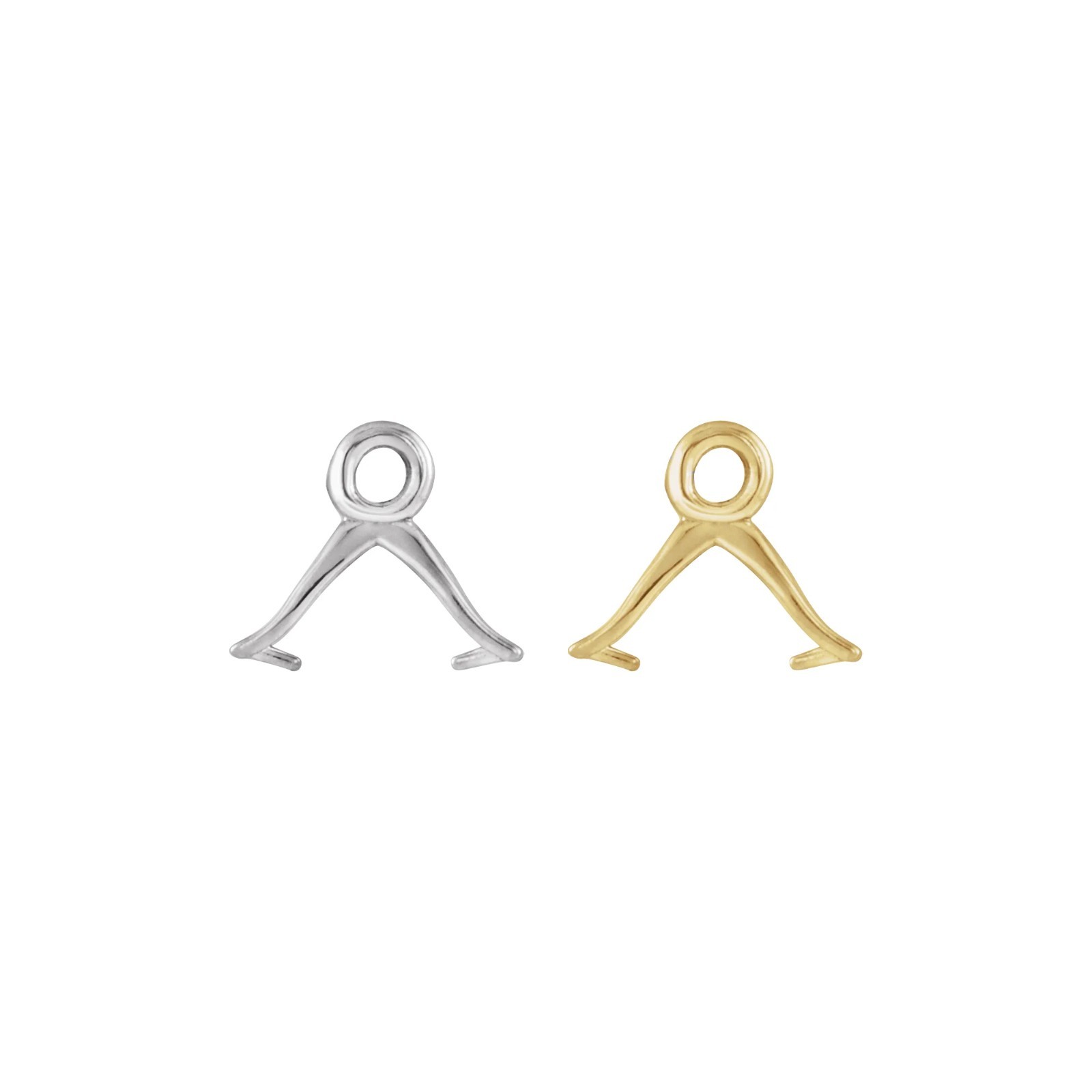14K Gold Briolette Dangle for 6x4 mm Briolette