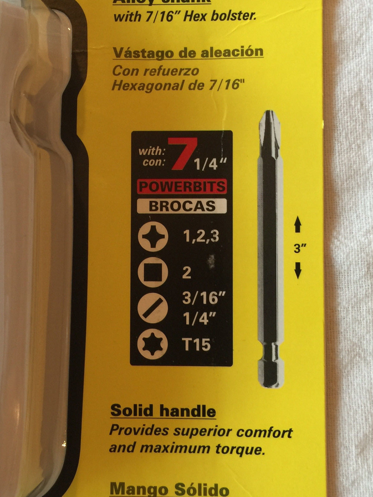 PICQUIC SIXPAC Plus Screwdriver Multi Bit with 7 Hex Powerbits - White