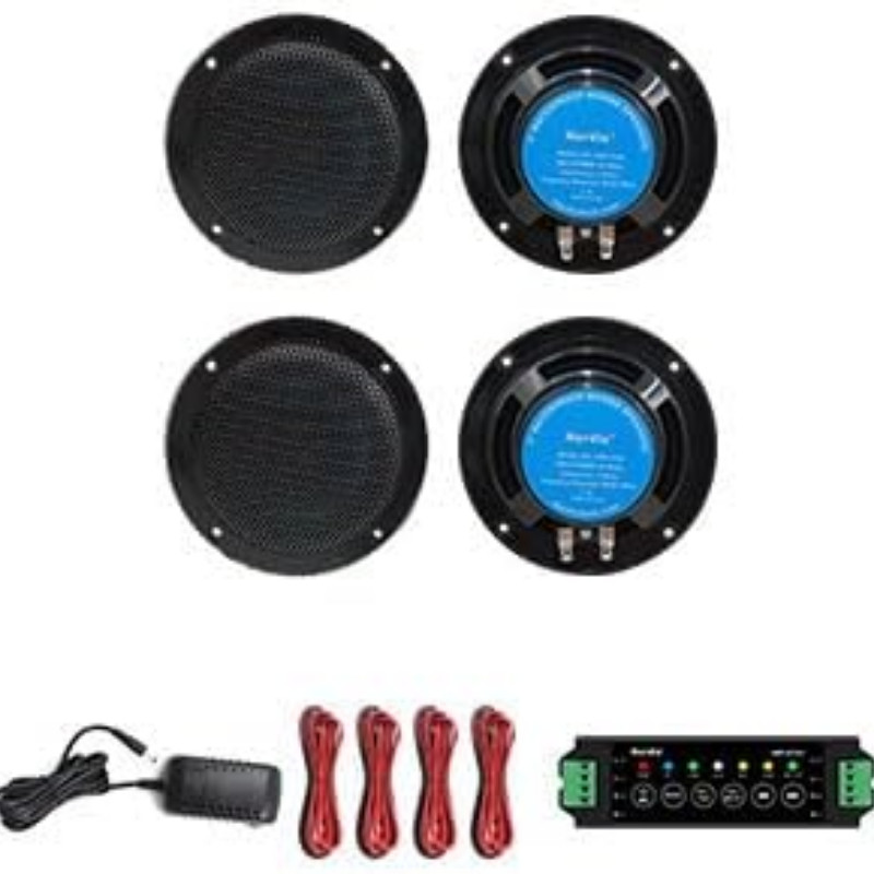 Herdio 4*4" Bluetooth Flush Mount Ceiling Speakers (TOTAL 320W) for Home Boat