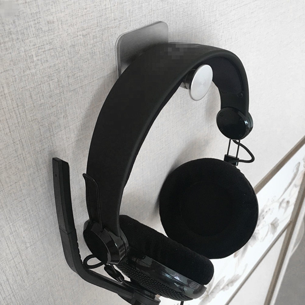 2 Pcs Earphone Hook Headphone Desk Hanger Extensible Stand Adhesive Hooks