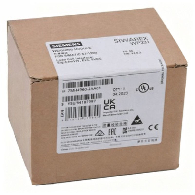 7MH4960-2AA01 1PCS Brand New Siemens 7MH49602AA01 SIWAREX WP231 Weighing Module