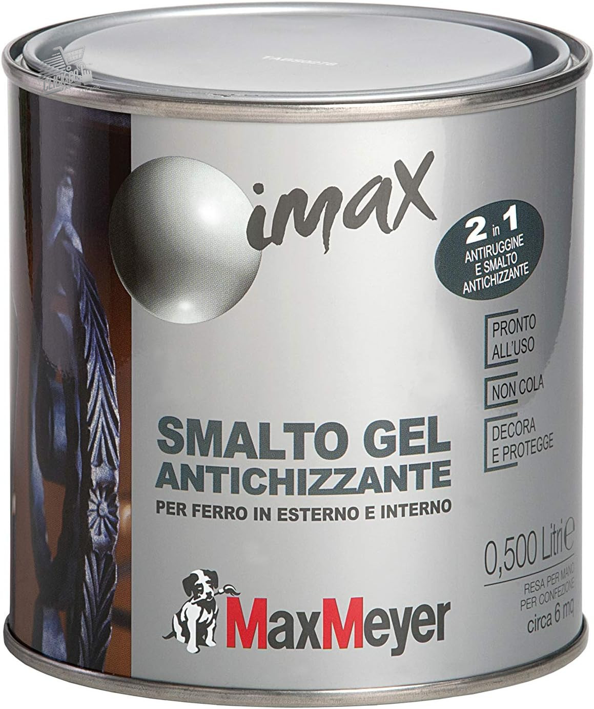 FINE GRAIN GREY ANTI-RUST SOLVENT ANTI-RUST IRON ENAMEL 0.5L