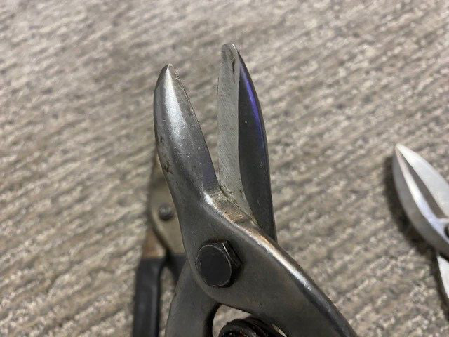 Lot of 3 VTG Tin Snips Craftsman Bluepoint & Unbranded Straight Sheet Metal