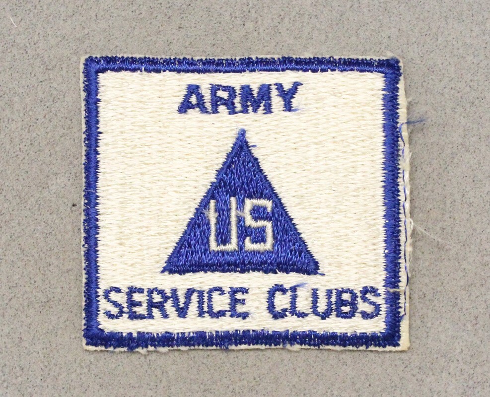 Army patch 6288: Army Service Clubs - cut edge