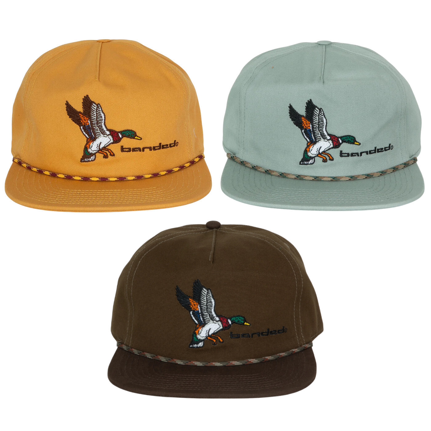 Banded Mallard Cap – Adjustable Snapback Hunting Hat
