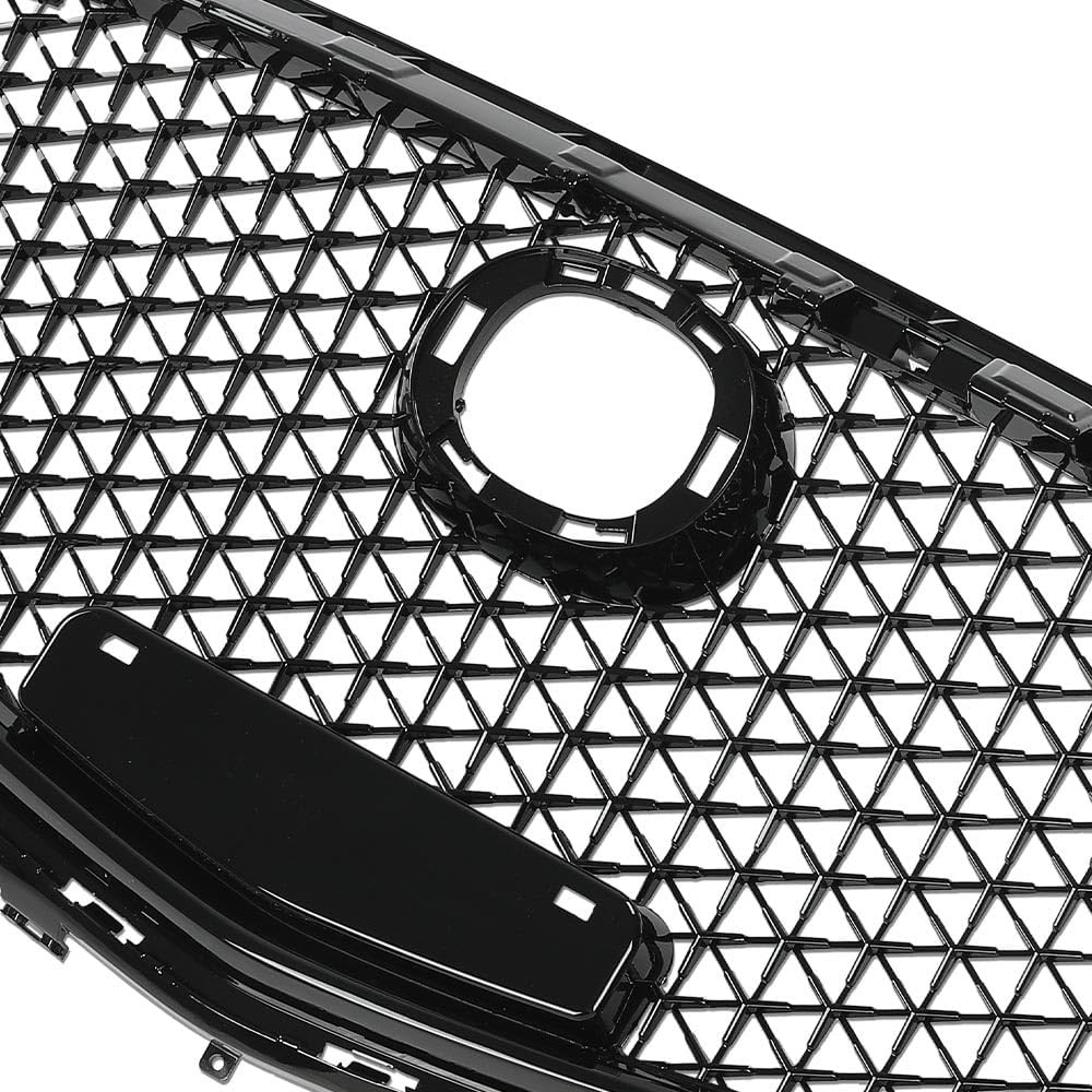 Honeycomb Glossy Black Front Bumper Upper Grille for Mazda 3 Axela 2017-2018