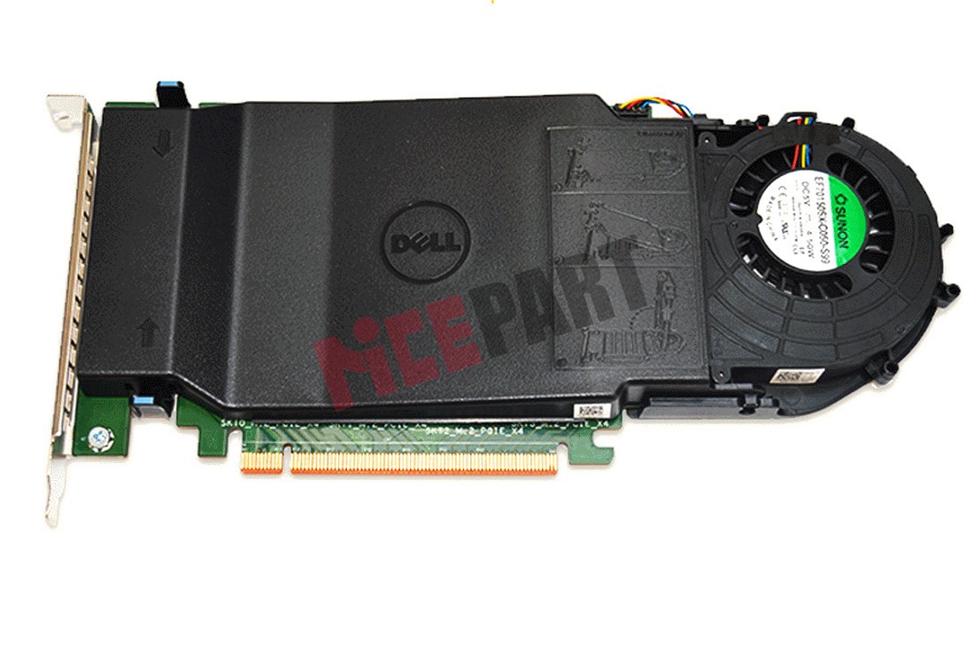 Dell Ultra 4x M.2 NVMe SSDs to x16 PCIe Adapter Card 80G5N 6N9RH TX9JH DPWC400
