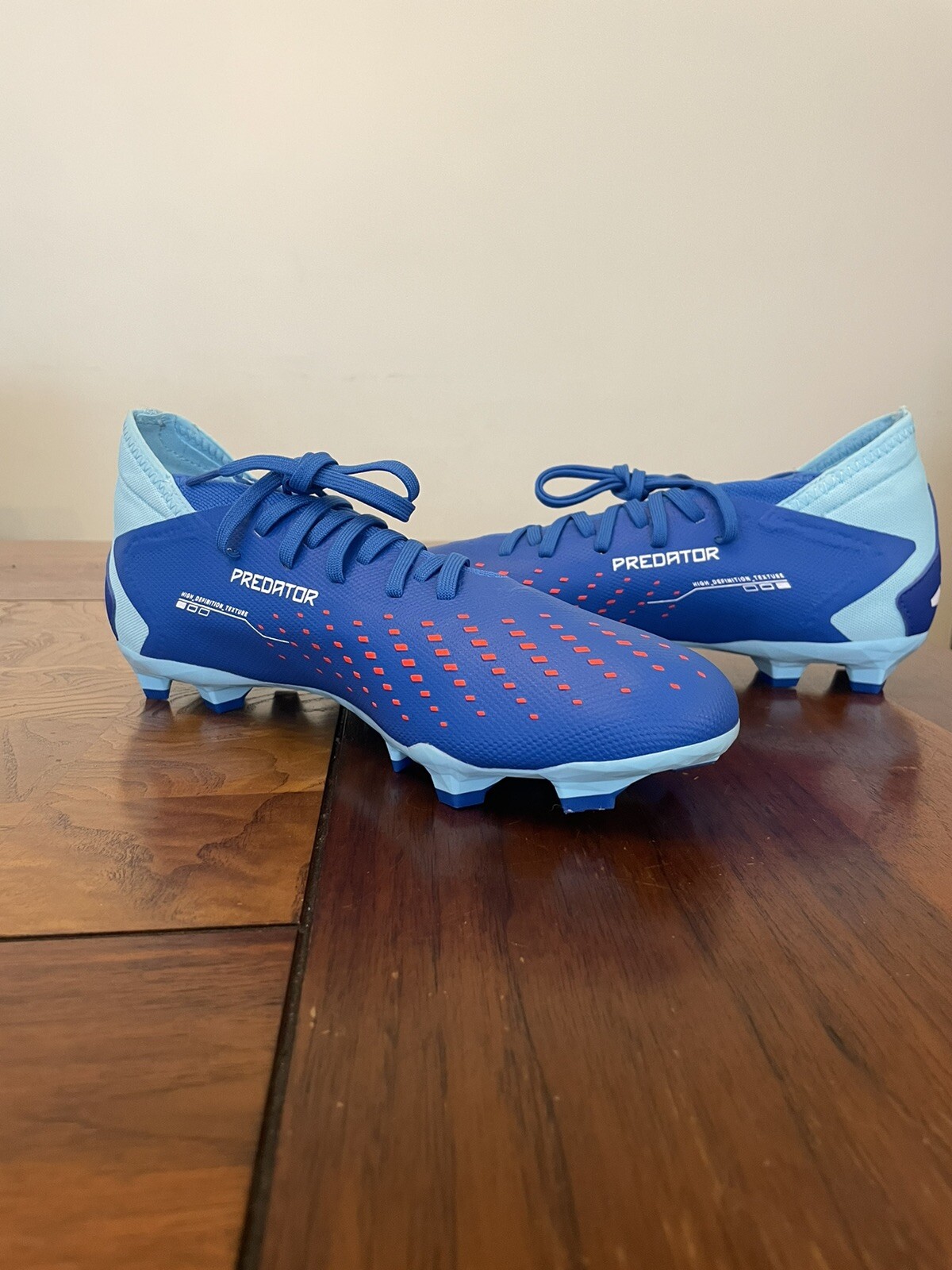 NEW ADIDAS PREDATOR ACCURACY.3 FG BROYAL/FTWHT/BLIBU MENS SOCCER CLEATS