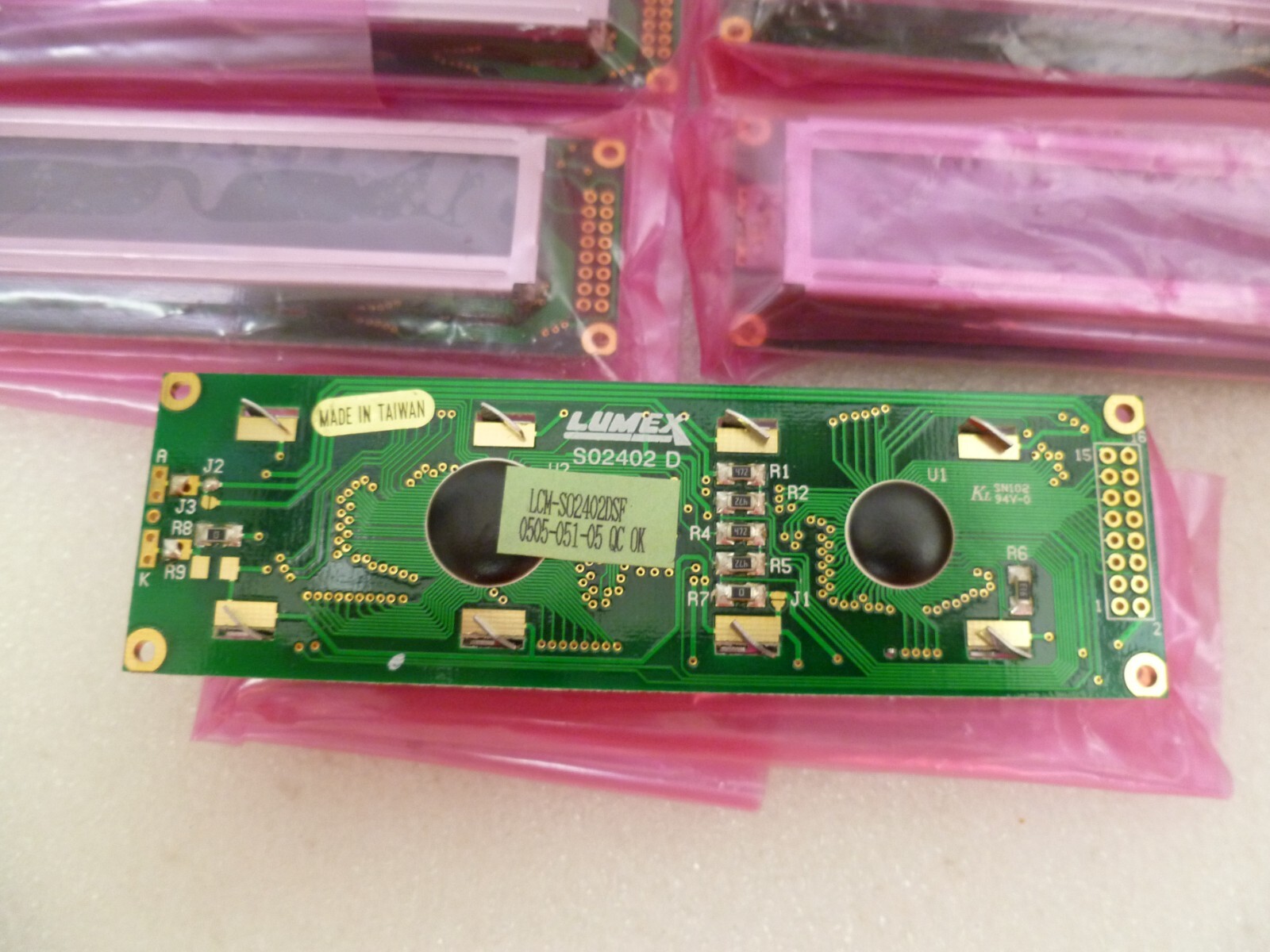LOT OF 6 LUMEX LCM-S02402DSF LCD DISPLAY MODULE