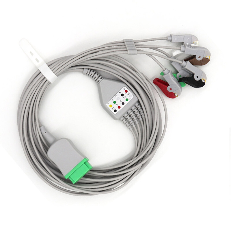 5Lead ECG/EKG cable Fit for GE-MEDICAL Marquette Dash 1000 Eagle patient monitor