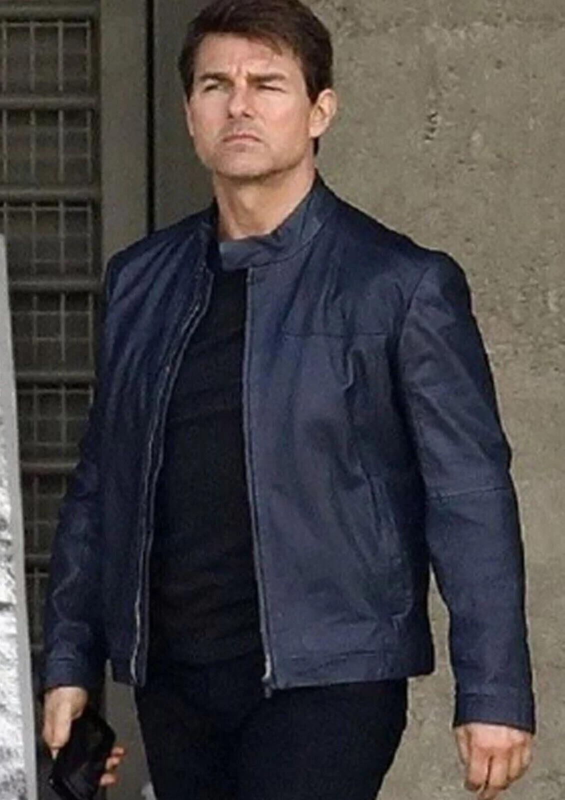 TOM CRUISE MISSION IMPOSSIBLE LEATHER JACKET BIKER MOTORCYCLE 100% REAL Leather
