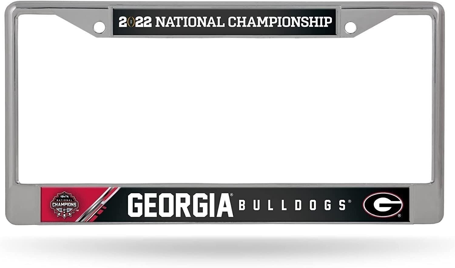 University of Georgia Bulldogs 2022 Champions Metal License Plate Frame...