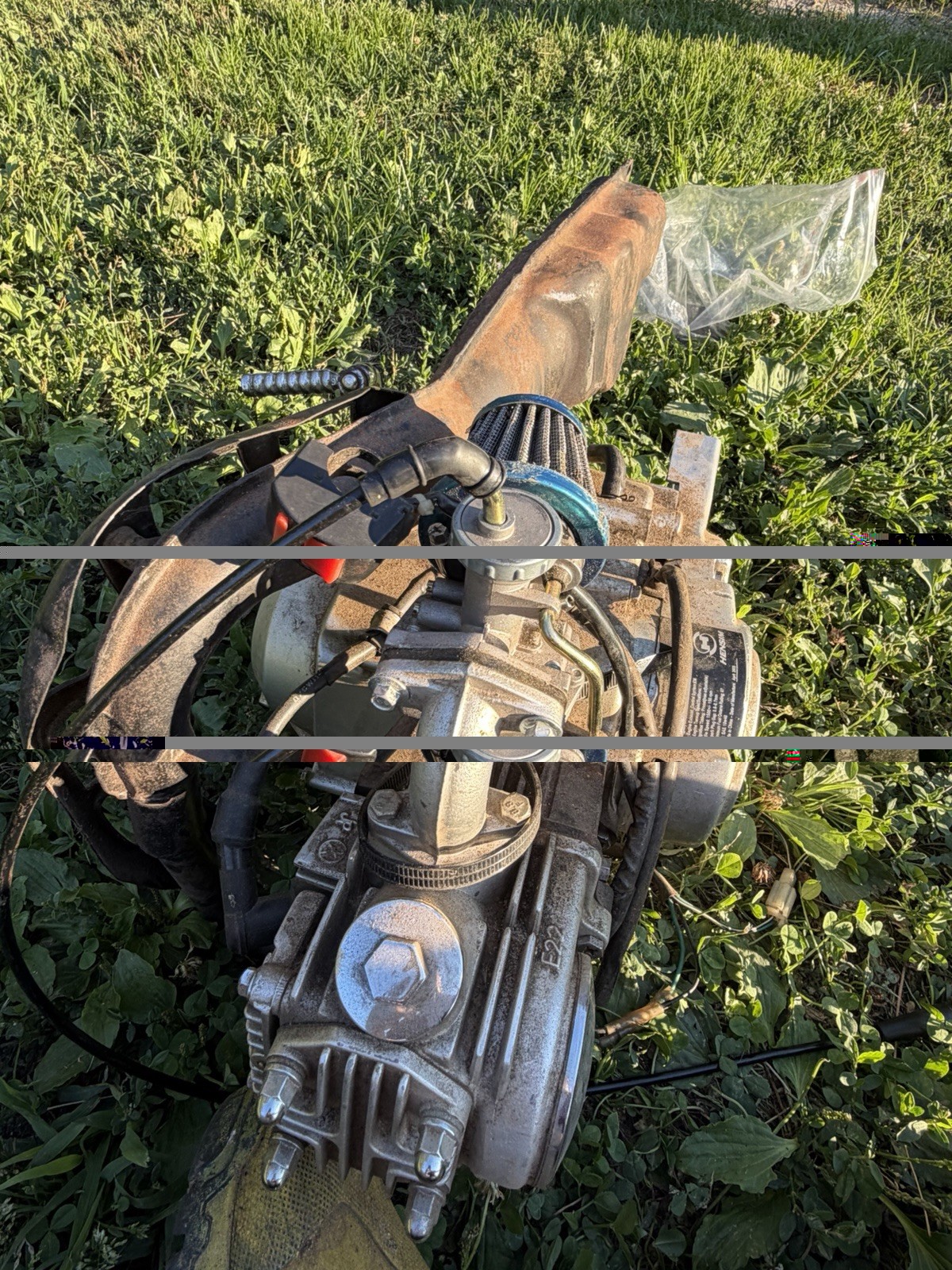 Baja 50cc 4-Stroke Engine Motor RUNS GOOD Missing Shaft
