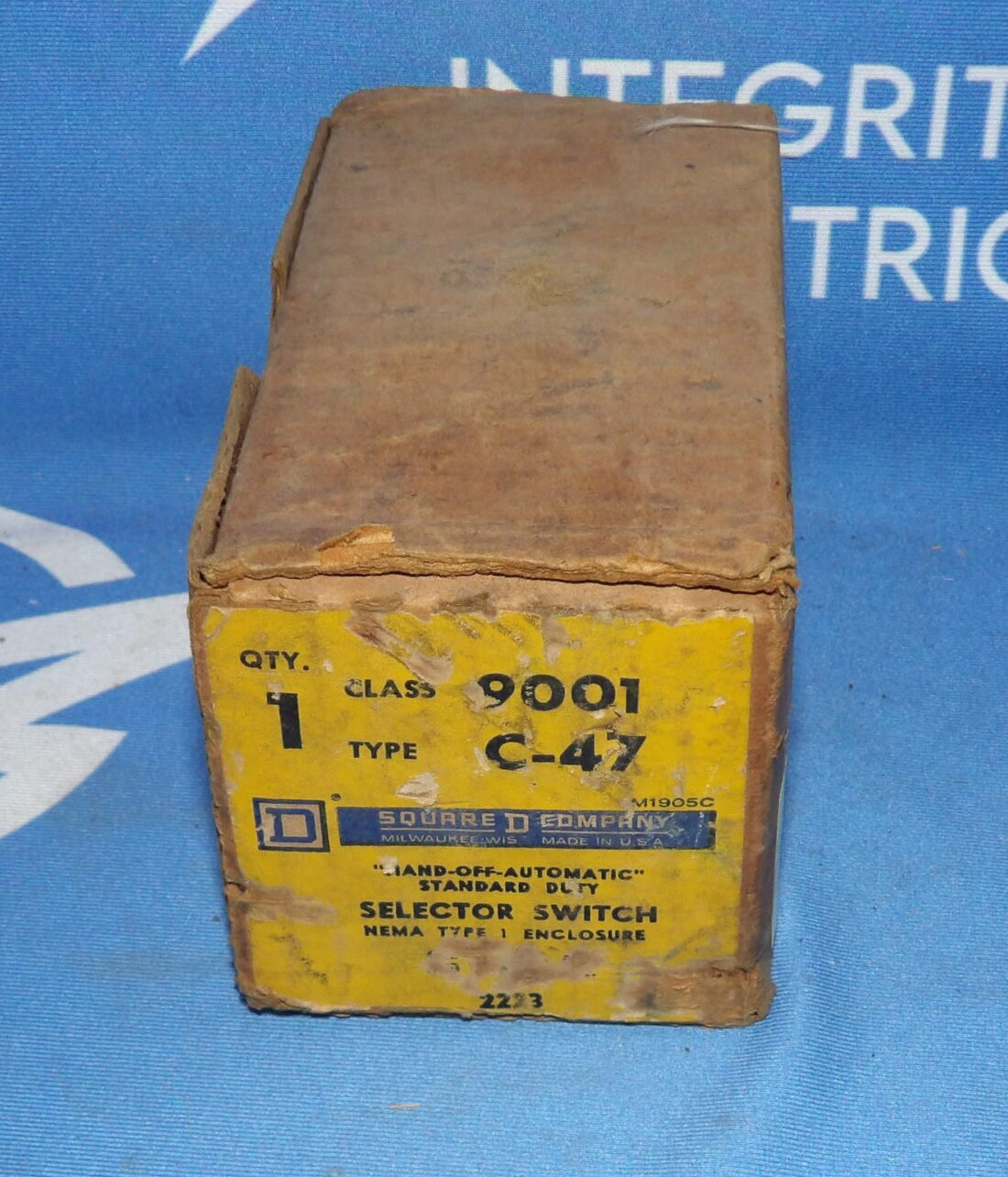 NIB Square D 9001 C-47 Hands Off Automatic Selector Switch + 1 Year Warranty