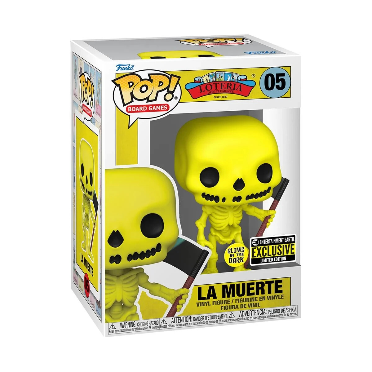 Loteria La Muerte Glow-in-the-Dark Pop! Vinyl Figure - Entertainment Earth Excl.