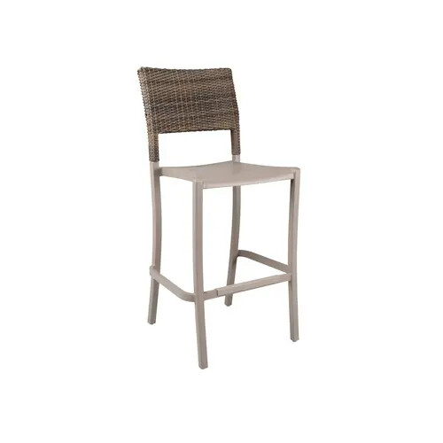 Grosfillex UT987181 Java Aluminum Indoor/Outdoor Stacking Barstool - 2 Per Set