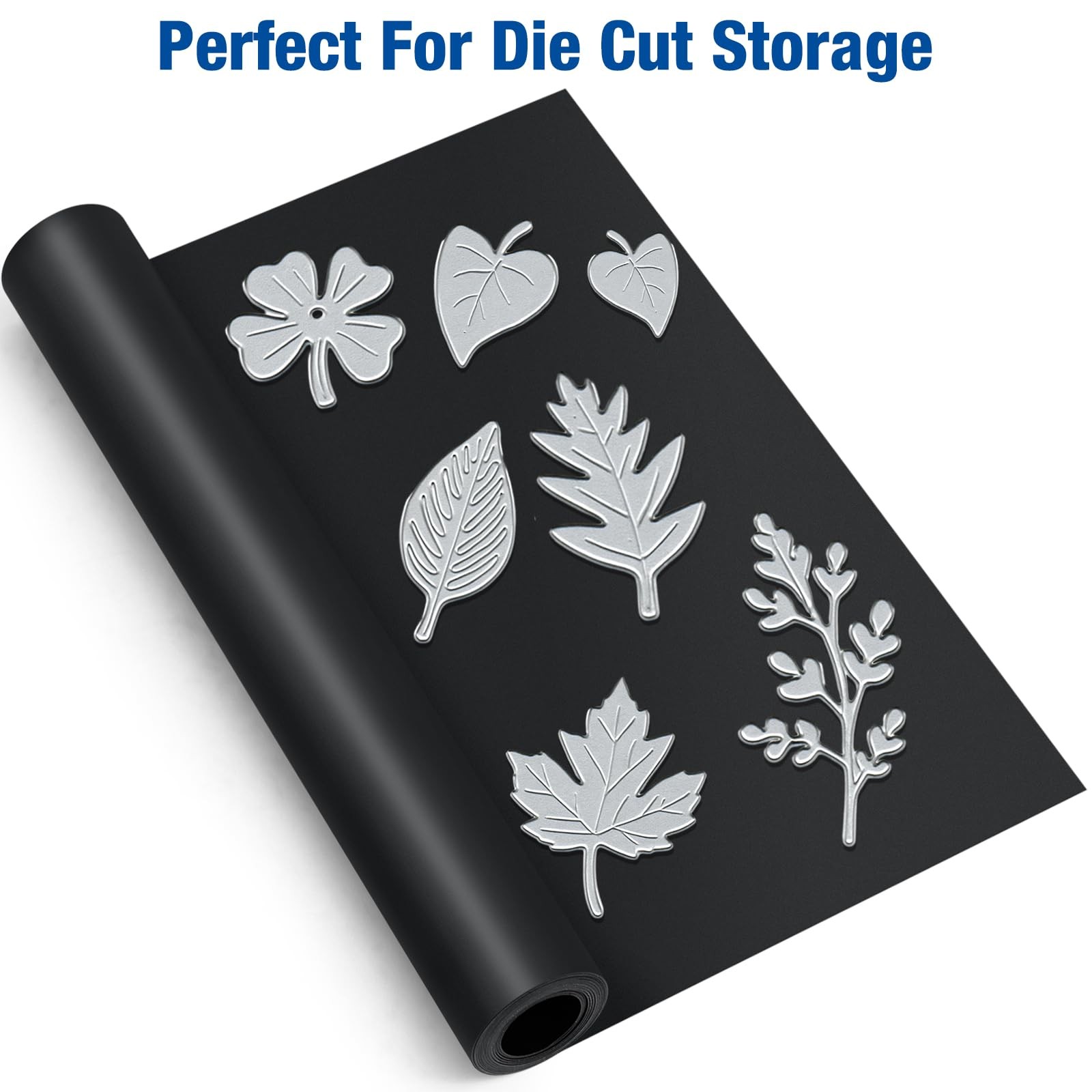 8.5" x 5 ft Extra Large Magnetic Sheets Roll for Crafts, 30 Mil Black Flexibl...