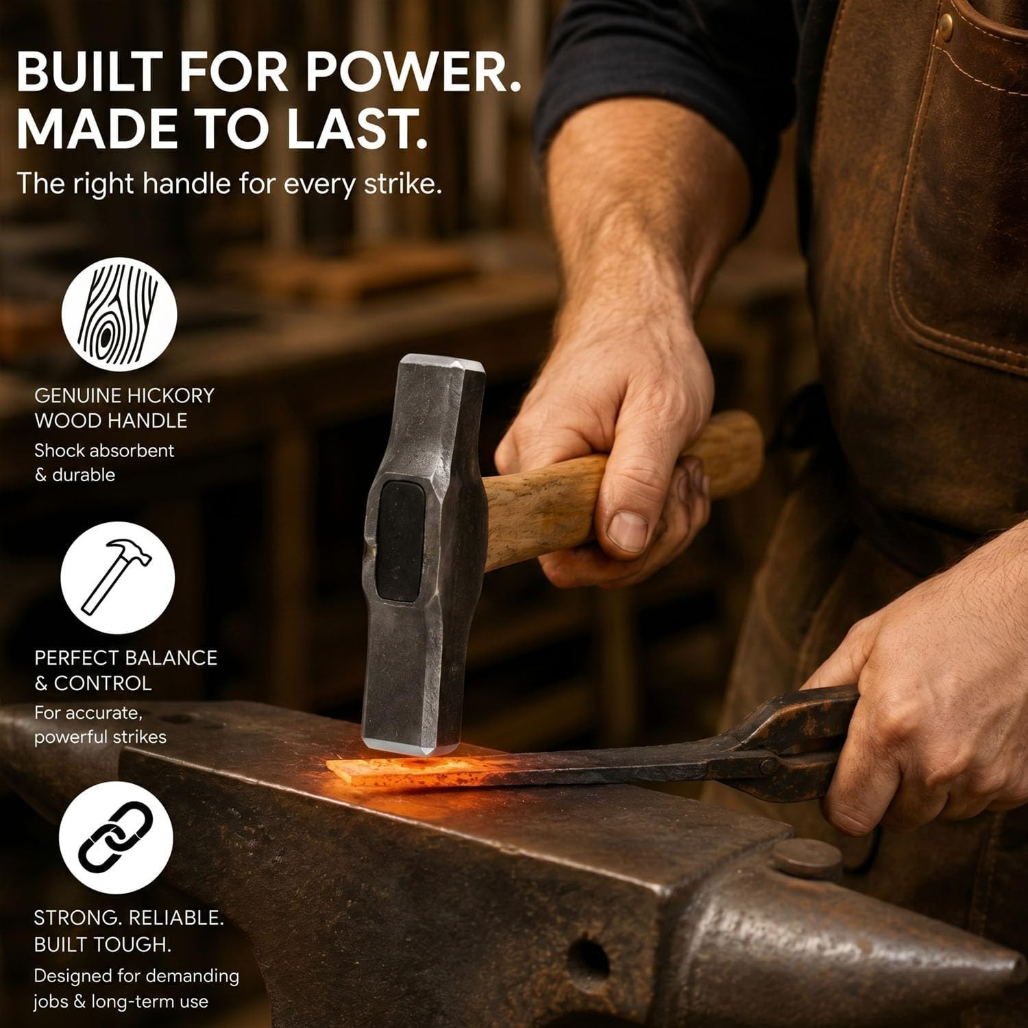 Complete Wood Hammer Handle Replacement for Versatile Tool Use and Durability