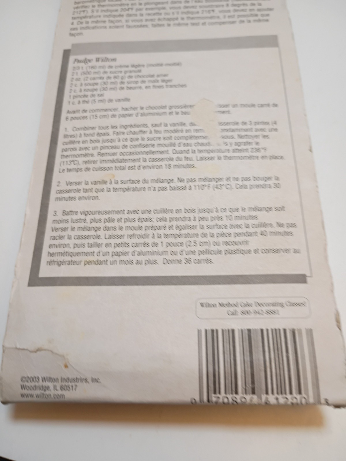 WILTON CANDY THERMOMETER NEW #1904-1200
