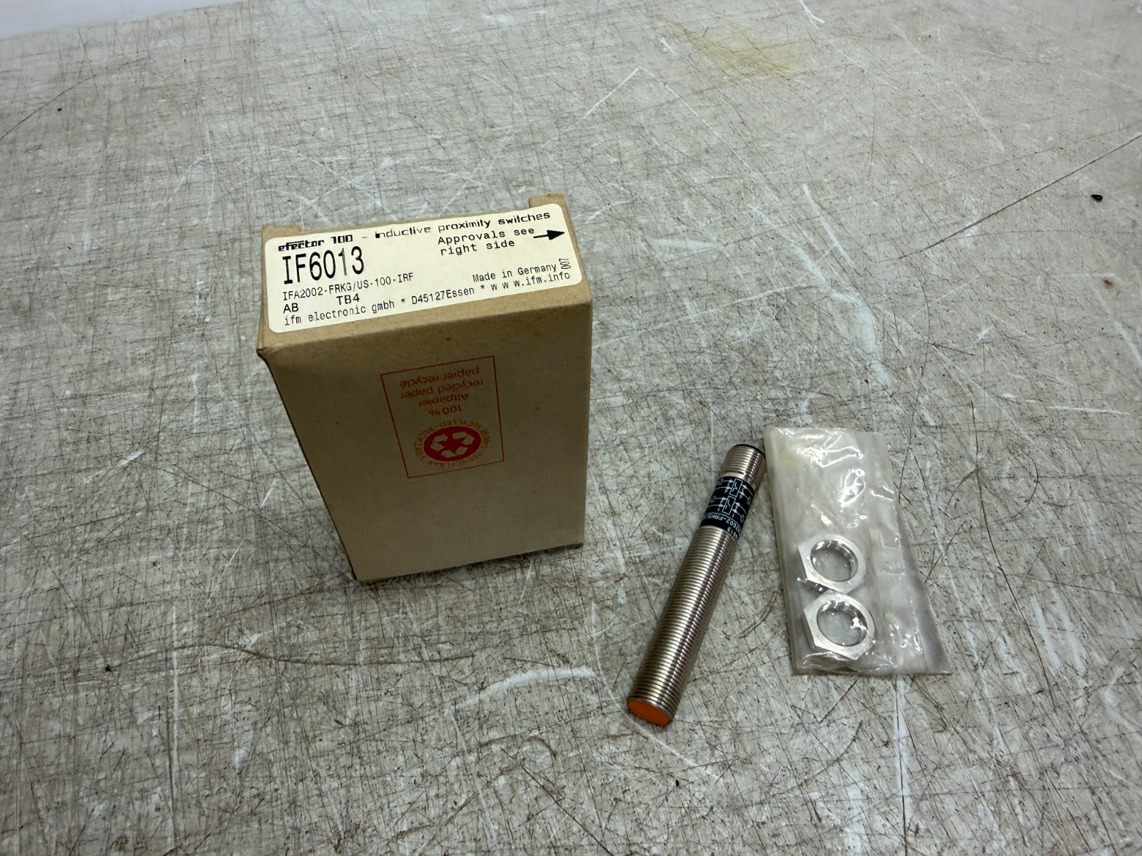IFM EFECTOR IF6013 Inductive Proximity Sensor 2mm Range N.O. or N.C. M12 NEW