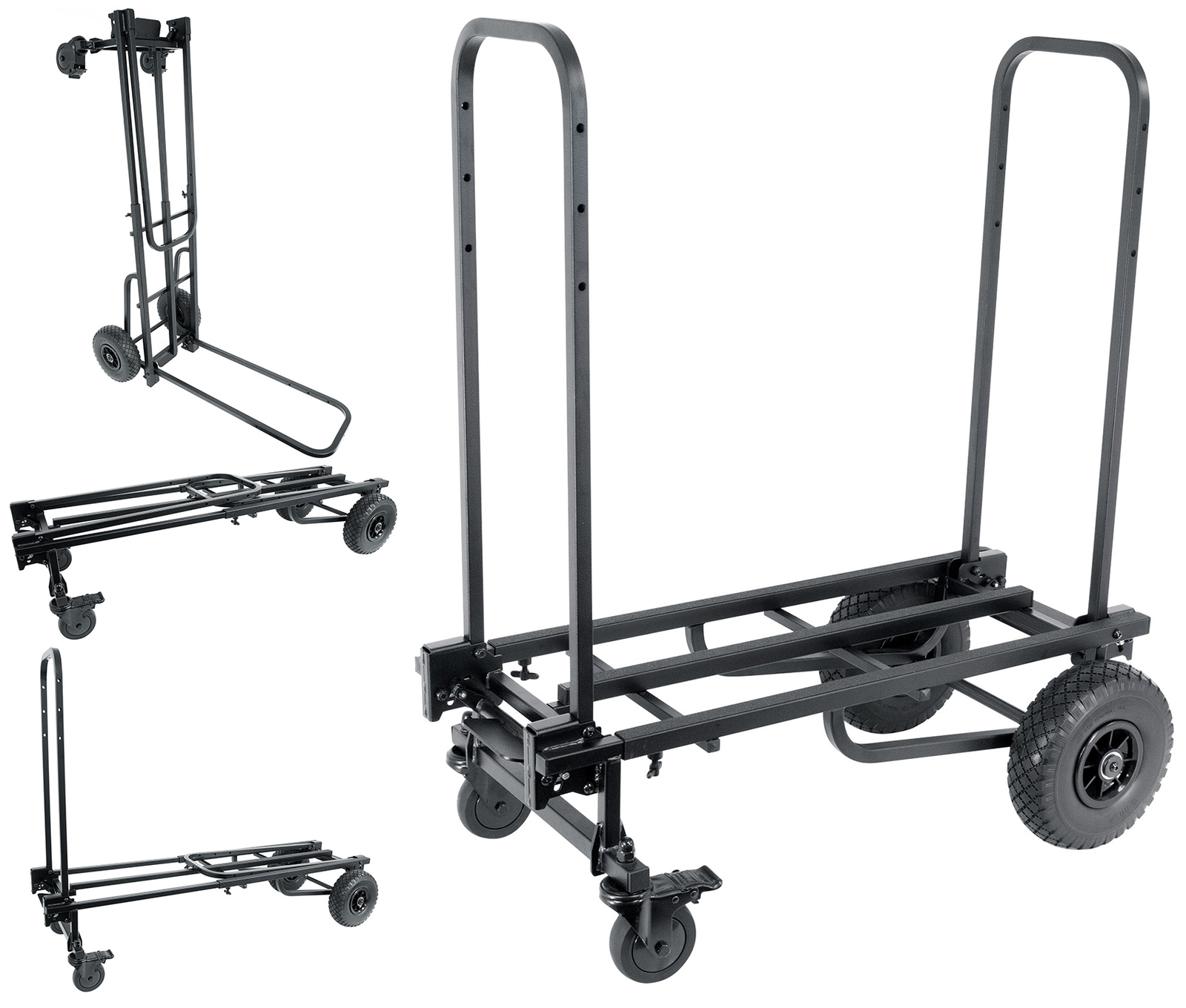 Rockville Rock Cart Pro Equipment Transport Utility Roller Cart 700 LB Capacity