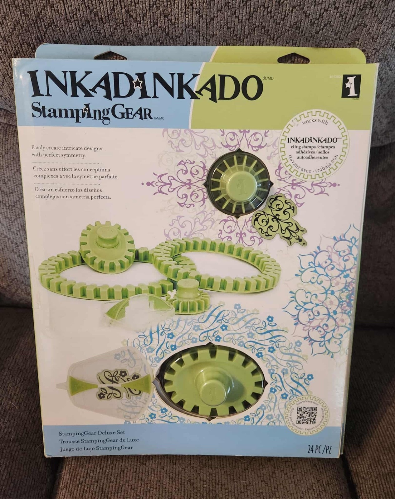 Brand New/NIB~InkaDinkaDo~24 piece~Stamping Gear~Deluxe Set~Circle/Oval~24pcs