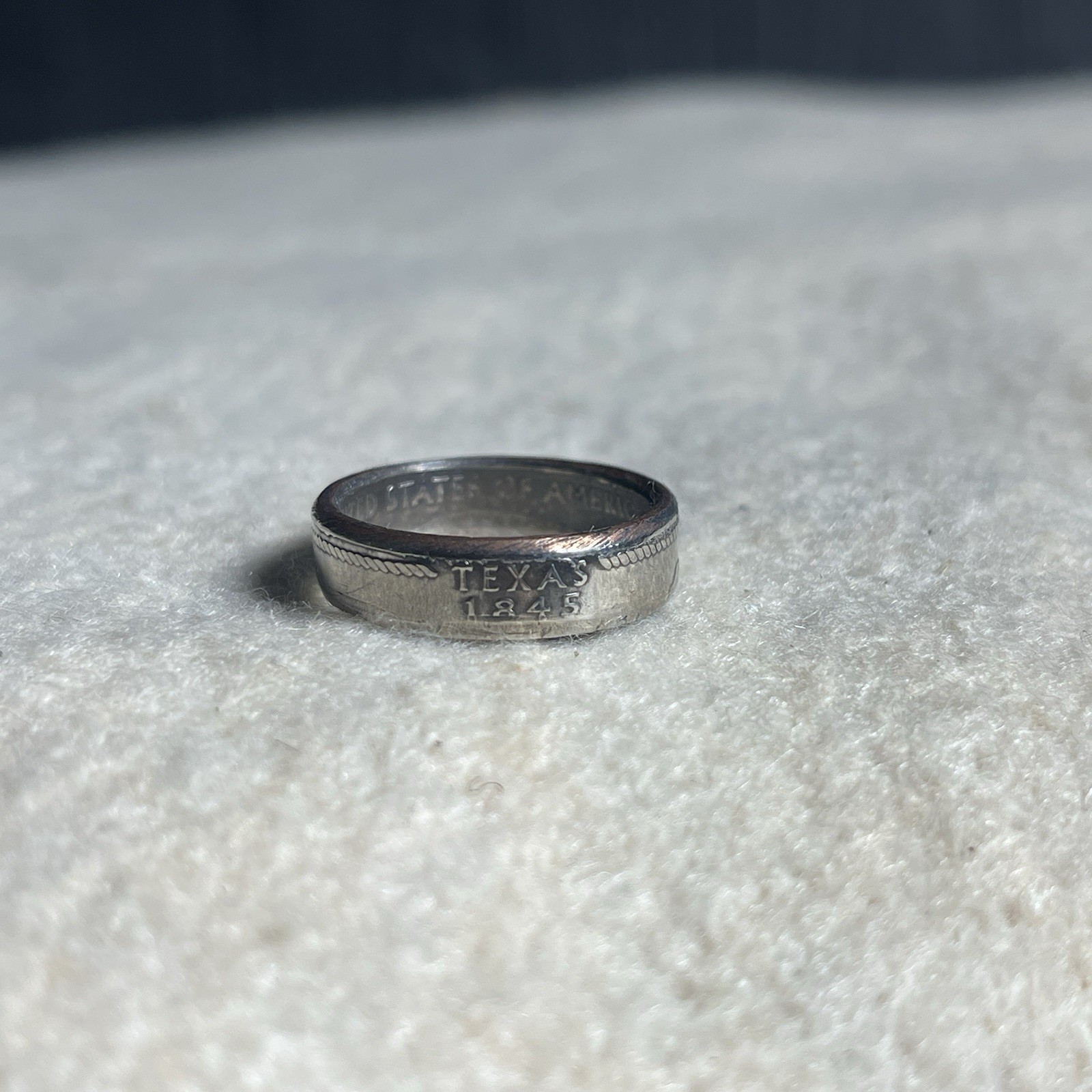 Texas Quarter Ring Size 7.5