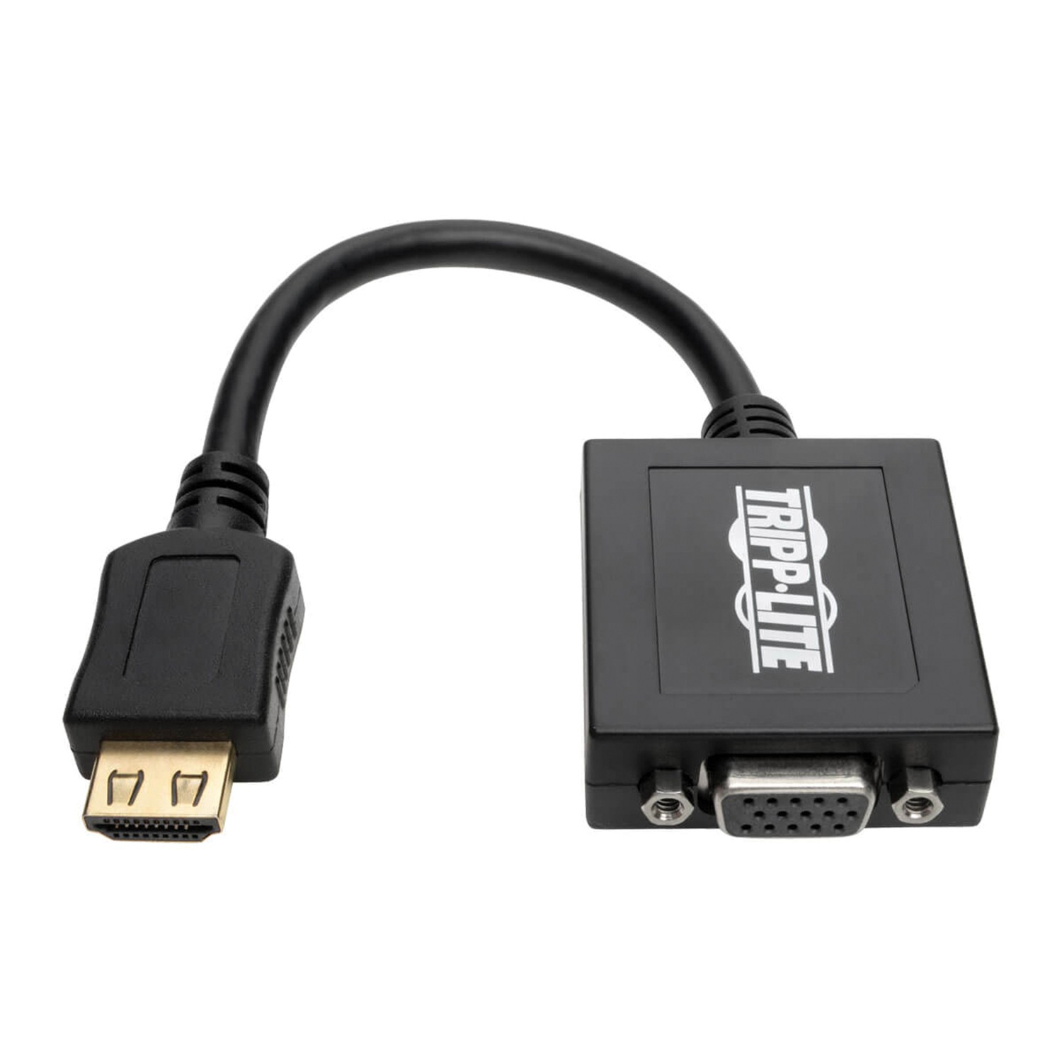 HDMI Male to VGA Female Adapter, 1900x1200, 6", 3.5 mm Audio Jack