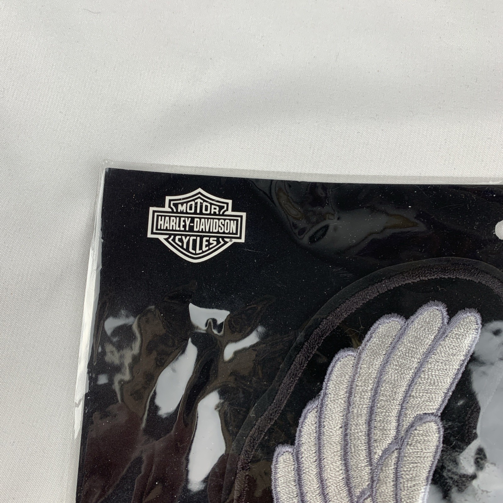 NIP Emblem Harley DavidsonUpwing Eagle Silver Davidson Motor Cycles Sew On Patch