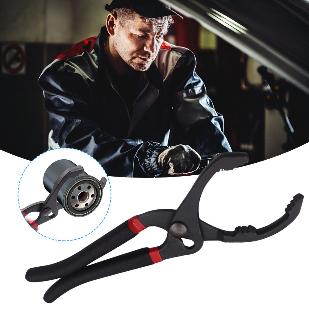 1pc Adjustable Oil Filter Wrench Pliers – Heavy Duty Removal Tool for Auto