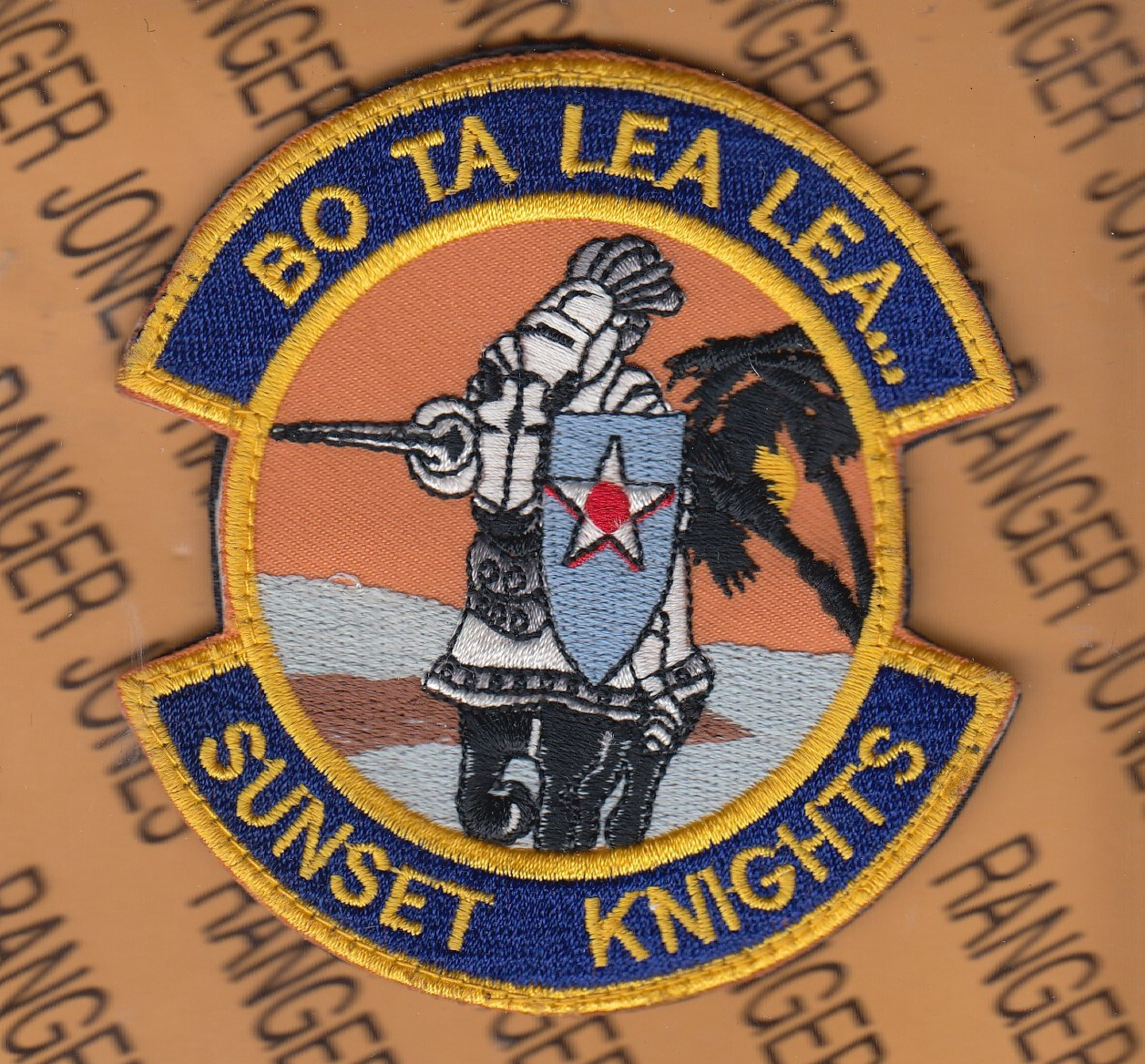 USAF Air Force 607th Air Operations Center AOC Bo Ta Lea Lea 3.5" patch W HOOK