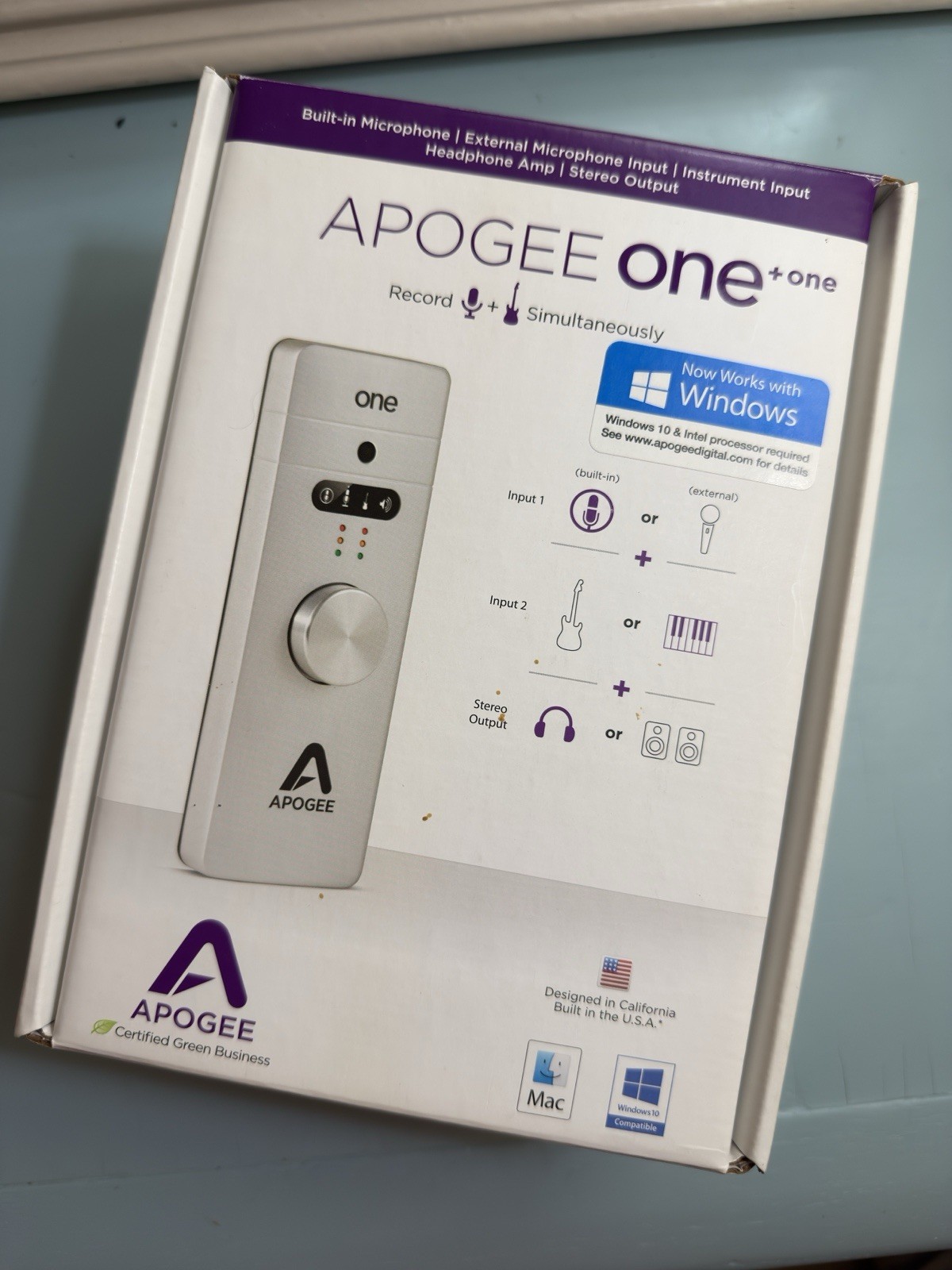 Apogee One USB Audio Interface Mac And Windows
