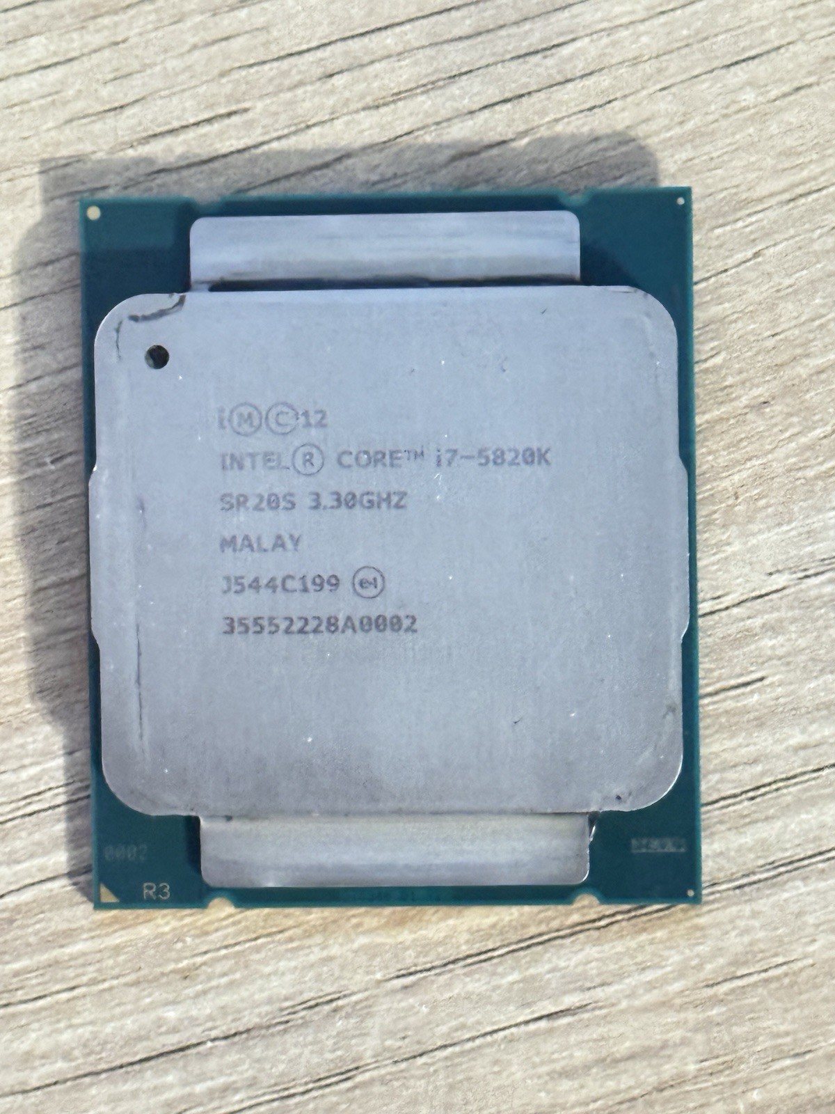 Intel Core i7-5820K 3.30GHz 6 Core SR20S 12 Thread LGA 2011